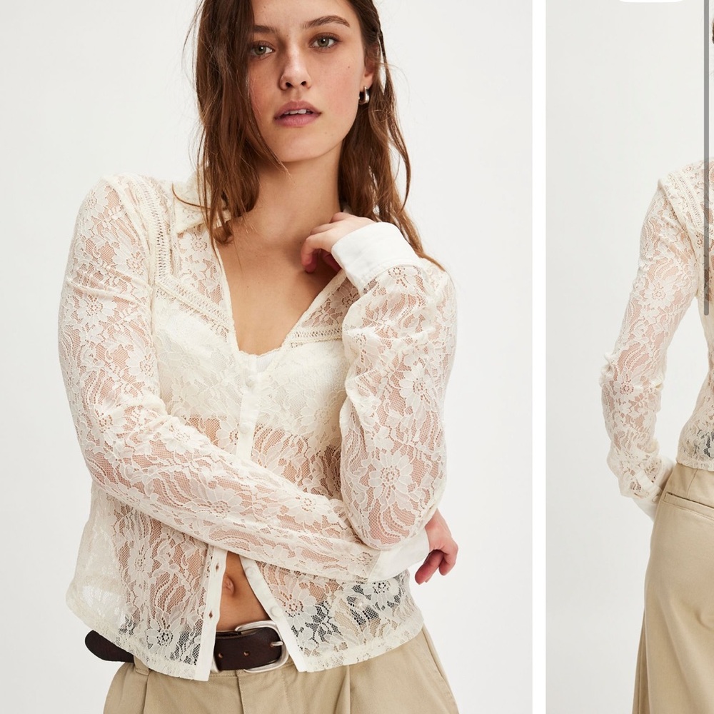 Alchemy lace top free people women’s size medium